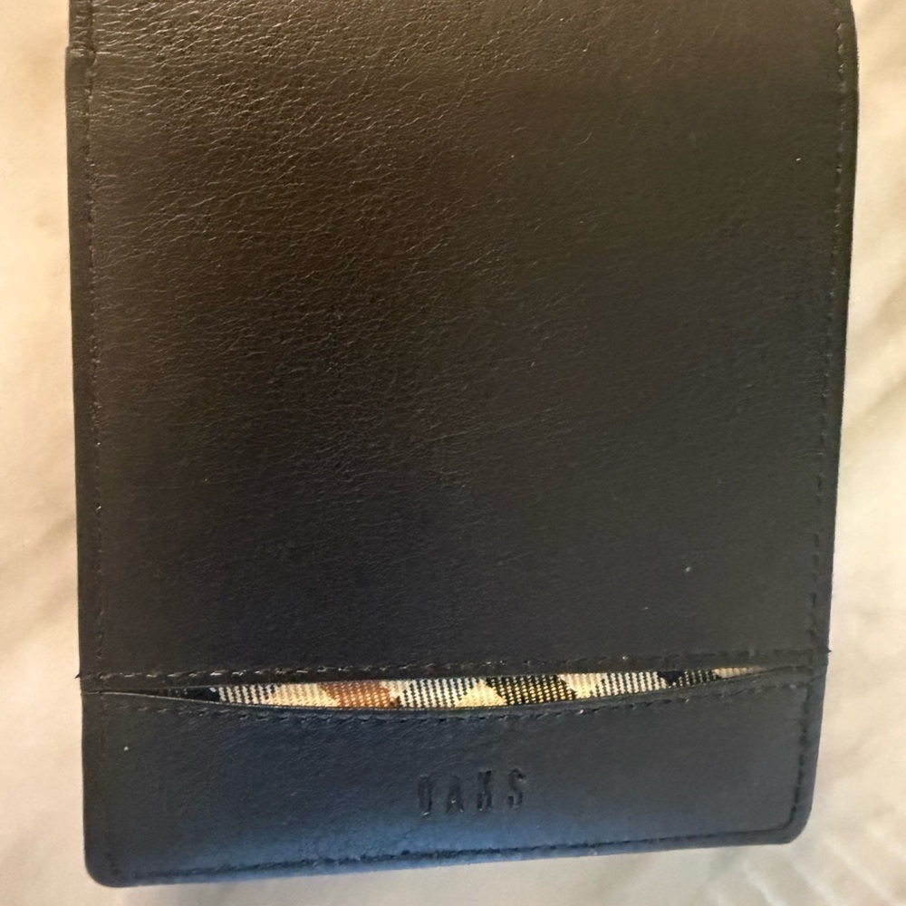 Daks Black Leather Card Holder